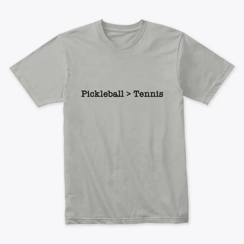 Pickleball>Tennis